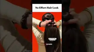 Simple Twisted Ponytail Tutorial-Effortless Hairstyle for Long Hair#EasyHairstyles #LongHairTutorial