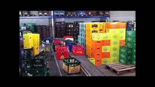 F&ouml;rderanlage f&uuml;r Leergut-Sortierung - conveying system for the beverage industry Ambaflex