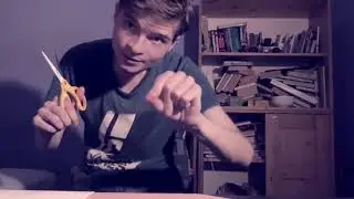 ASMR Plucking your Negative Energy with Scissors.