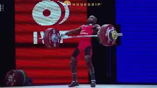 Edwin Mosquera Roa (69) - 143kg Snatch @ 2015 Senior World Championships