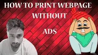 Print webpage without any ads