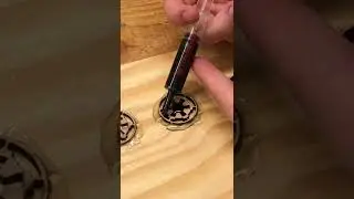 Making Imperial credits out of cherry wood and epoxy