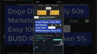 Doge Digger | 100x Easy | Poocoin Ads | Huge Marketing #shorts #india #crypto #pancakeswap