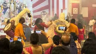 Durgapuja Dhunachi naach 2025 at Delhi CR park 
