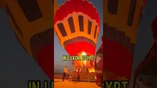 Hot Air Balloon at Sunrise in Luxor, Egypt 😍🇪🇬