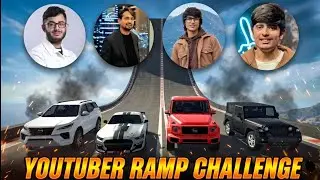 YouTuber Car Ramp Challenge in Indian Bike Driving 3D