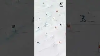 Quel coup dur ! Ce skieur perd ses lunettes en pleine course et commet la faute #shorts #ski