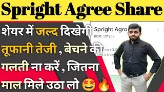 Spright agro share latest news | spright agro company details | Bonus share