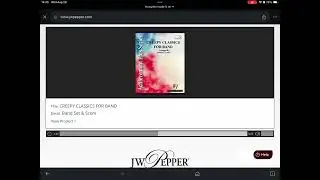 Creepy Classics For Band Arranged By Robert E Foster