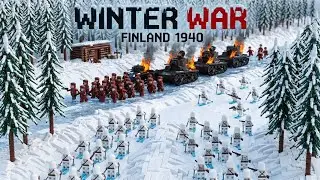 LEGO Finnish Winter War - BLACK Finnish vs RED Soviet Forest Battle -40&deg;C ❄️💥