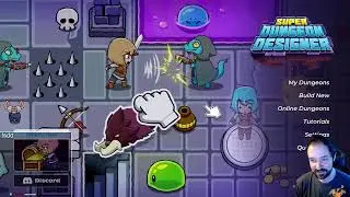 Super Dungeon Designer Dev Stream! New build is live!! New Enemy, Sword Spin, Purchasable Spawners!