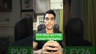 PVR INOX Q2 FY 26 Concall Highlights | 22 movies crossed ₹100 Cr! #pvr #inox #shorts #investing