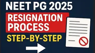 NEET PG 2025 Round-1 Seat Resignation: Full Process Explained in 2 Minutes!&rdquo;