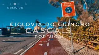 4K 🇵🇹 Ciclovia do Guincho | Cascais Portugal E-Bike | Filming Bike View | Deep Piano Music