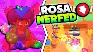 ROSA NERFED!! IS SHE STILL OP? NEW ROSA UPDATE CHANGES IN BRAWL STARS! ROSA 500 SHOWDOWN GAMEPLAY