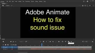 Adobe animate: how to fix sound issues