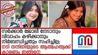 കുടുംബത്തിന്റെ ഉപദേശം സഹിച്ചില്ല; നടി നന്ദിനിയുടെ ആത്മഹത്യയില്‍ ദുരൂഹതകളില്ല | TV actress CM Nandini