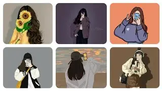 Cartoon Girl Dp🦋|Girls dp on profile instagram🕊|♡mirror selfies♧|#dpz #dp#girl #youtubeshorts