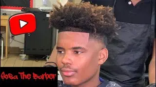 Haircut Tutorial: 17 Year Old Barber Extra Blurry Bald Fade W/ Nappy Top