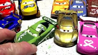 Disney Cars Pixar Cars Top 10 Customs from Car Cars2 and Cars 3 Hand painted Cars