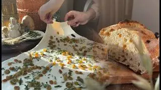 Cozy Rosemary Raisin Sourdough Bread with Semolina | Easy Artisan Loaf
