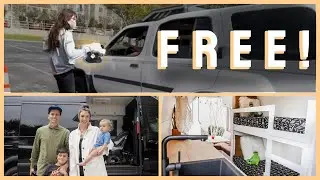 VANLIFE | Family giving away shoes and groceries