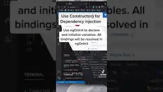 Difference between Constructor and ngOnInit #shorts