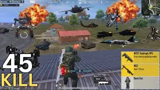 🤯 My Hardest MG3 + M202 Aggressive Rush Gameplay Against Hovercraft, Robot, Tank 💥 || PUBG MOBILE ||