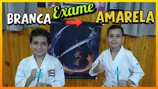 Exame Infantil Faixa Branca &rarr; Amarela | Kihon B&aacute;sico e Kata Heian Shodan)  | BDK - Karate Gabriche