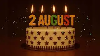 Happy Birthday Song | 2 august  Special #happybirthday #cake #august