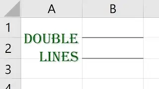 Apply double line on top and bottom borders in cell B4 of the active spreadsheet.