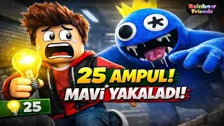 25 Ampul Topladım Ama Rainbow Friends Beni Yakaladı! 😱