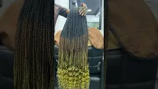 Three-Tone knotless Ombr&eacute; Braids ☺️