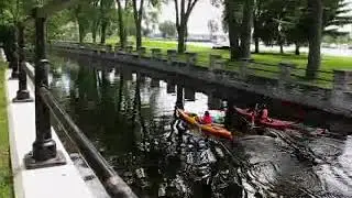Kayaking on the Lachine Canal