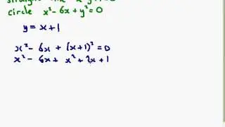 C1 c07   3 Intersection of a Straight Line and a Circle