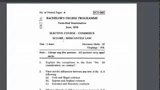 IGNOU BA QUESTION PAPERS JUNE 2018