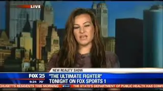 UFC Fighter Miesha Tate Interview Fox Boston News promoting the Ultimate Fighter