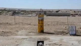 ASTM F2656-15 CRASH TESTED HRB-PROTECTOR SERIES RISING BOLLARD - After Test