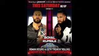 WWE Royal Rumble 2022 Roman Reigns vs Seth 