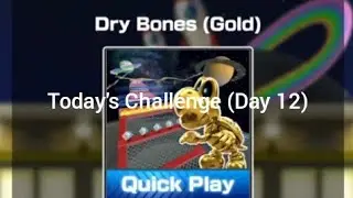 Space Tour | Today's Challenge Day 12 of 14 | Gold Dry Bones races in 3DS Rainbow Road R/T