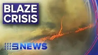 CFS fight flare update ahead of dangerous weather | Nine News Australia