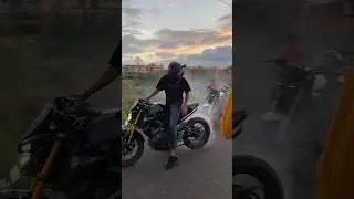 Mt 15v3 crazy burnout 🔥🔥 #viral #mt15v3 #mt15 #burnout #shorts