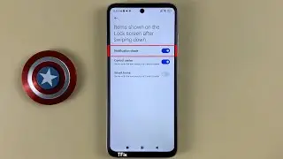 How to enable/disable Notification shade when swiping down on the lock screen on Xiaomi Redmi 10