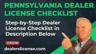 Pennsylvania Dealer Pre License Playlist-PA Dealer License Checklist Apply for PA Dealer License