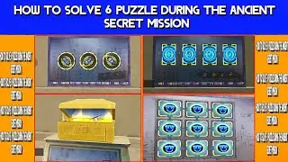 How To Solve 6 Puzzle During The Ancient Secret Mission - How To Solve Puzzle in Pubg Mobile