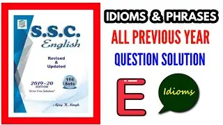 IDIOMS & PHRASES !! MB PUBLICATION BOOK SOLUTION !! SSC (CGL/CHSL/MTS) Bank- Po Clerk /CPO