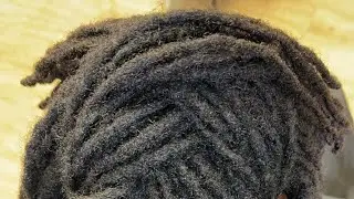 Long loc retwist and style
