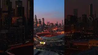 Chicago Nights: A Stunning Symphony of Lights and Skyline Beauty🇺🇸 #chicago #travel #shorts #usa