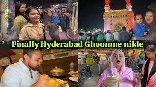 Hyderabad ghoomne nikle🤗very beautiful city of Hyderabad 😳 Saba ka jahan vlogs 
