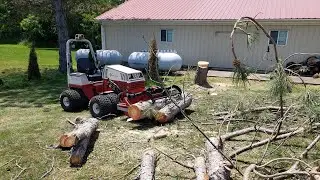 Tree Removal Made Easy With Ventrac Power Bucket And Grapple!